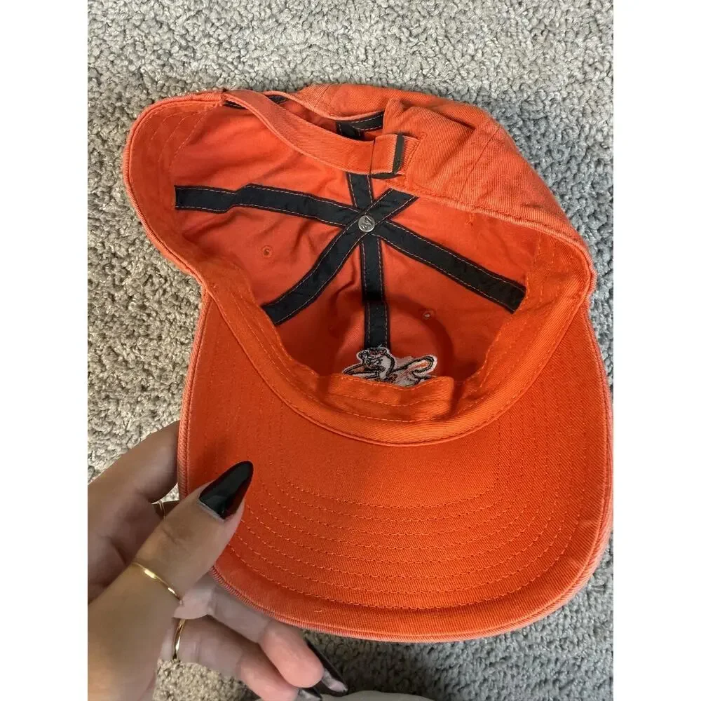 Miami Hurricanes Hat Mens One Size Orange 47 Brand Strap Back Team Apparel
